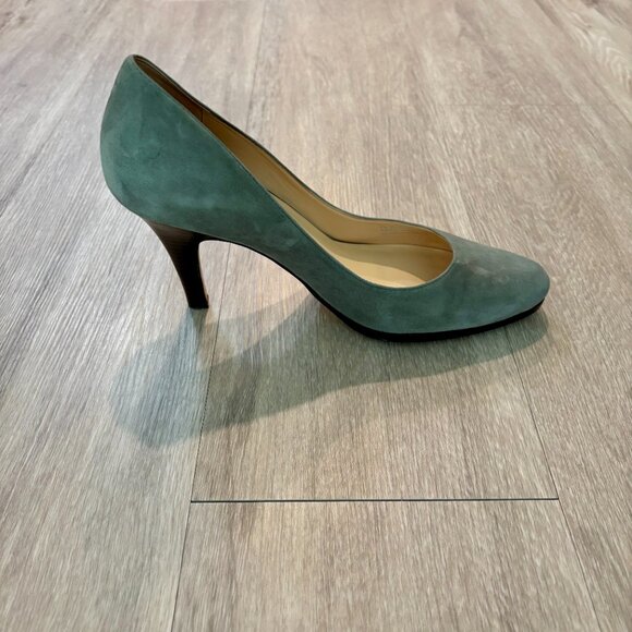 Cole Haan Gray 2.5" Suede Heel - Picture 2 of 4